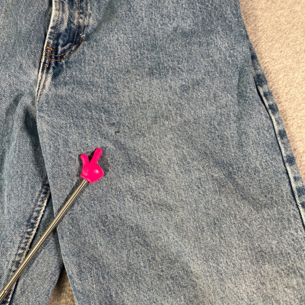 Vintage GAP Reverse Mom Jeans Womens 6 Blue Denim Light Wash Cotton Straight Leg - Picture 2 of 10
